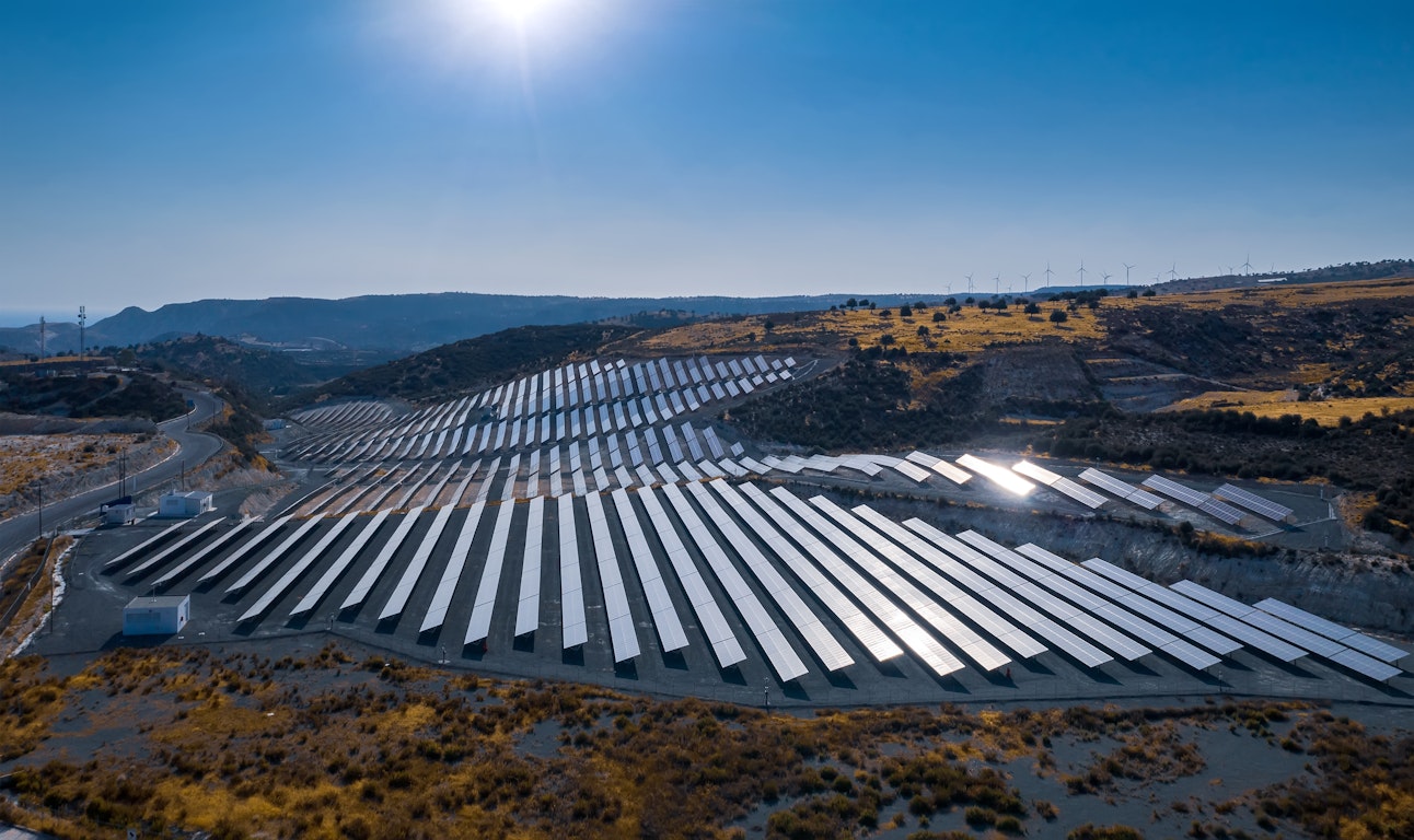 utility-scale solar farm