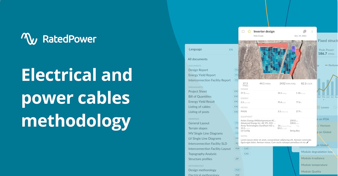 Electrical and power cables methodology