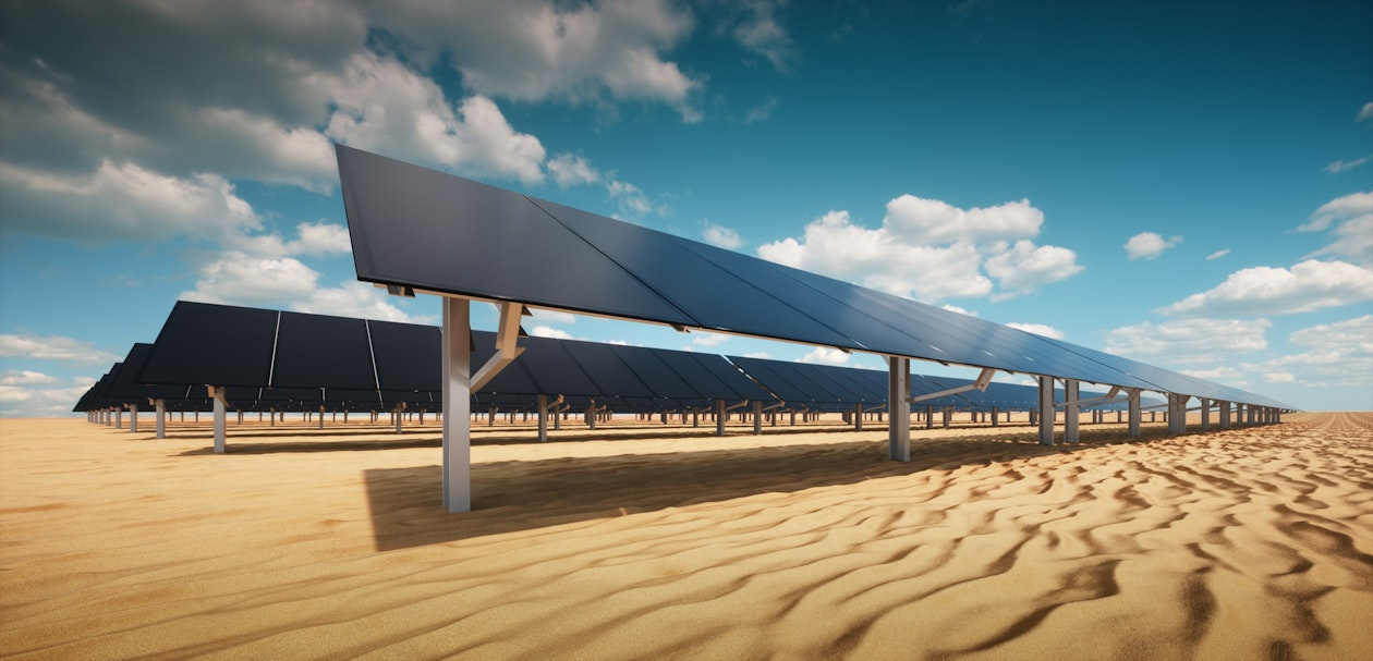 modern-black-solar-panel-photovoltaic-power-plant-desert-environment-sunny-weather-3d-rendering (1)