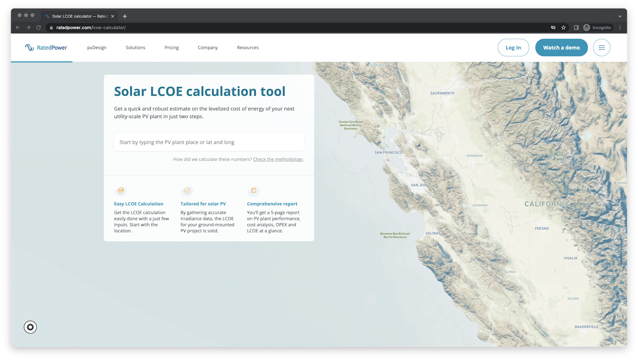 LCOE calculatorhttps://ratedpower.com/lcoe-calculator/