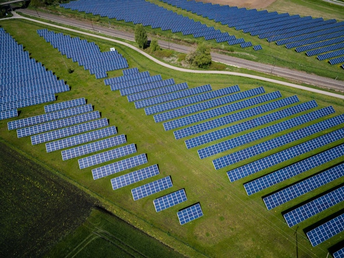 utility-scale solar farm