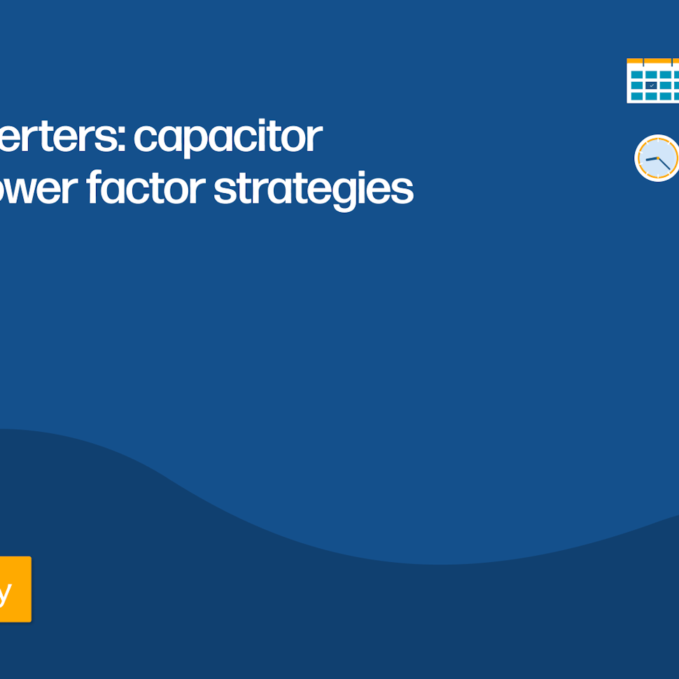 Beyond inverters: capacitor banks in power factor strategies