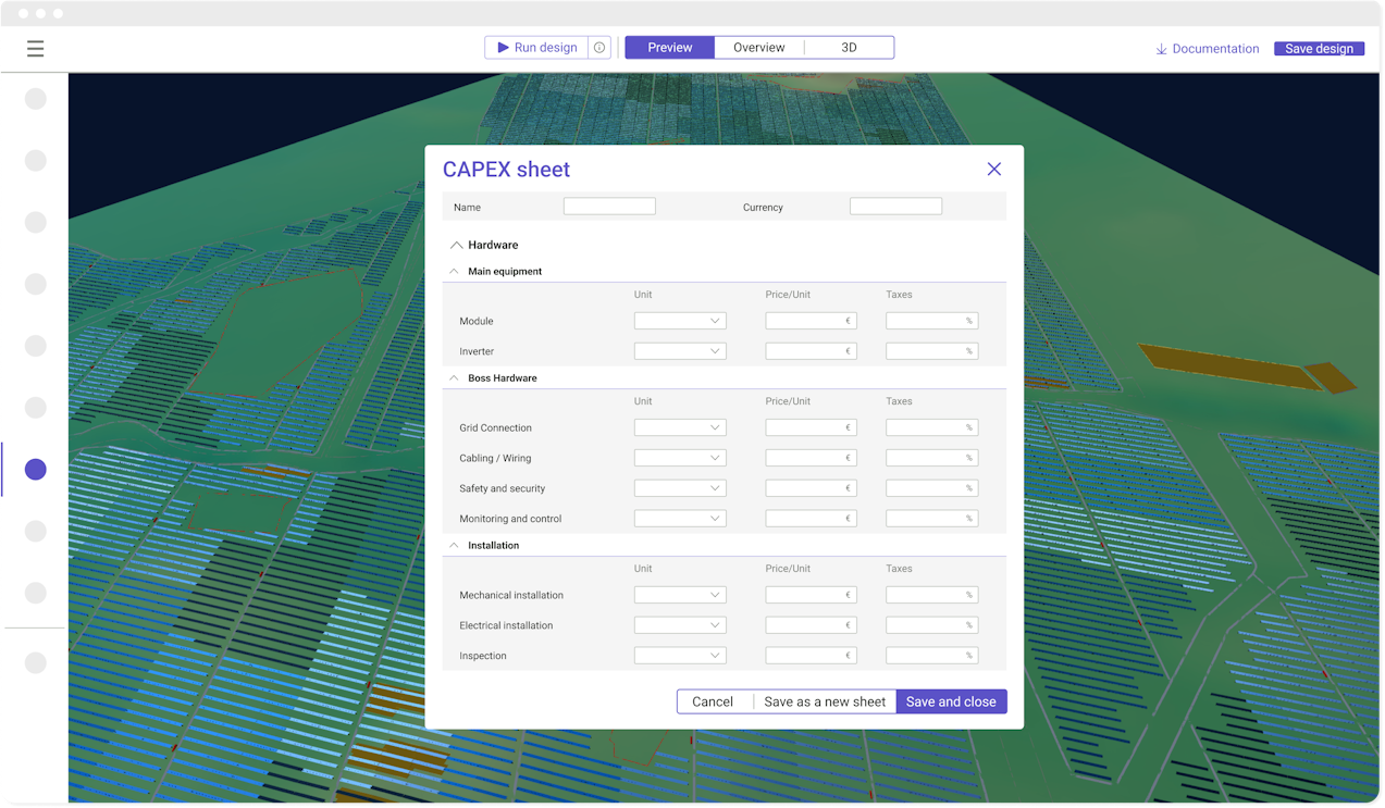 Solar proposal software