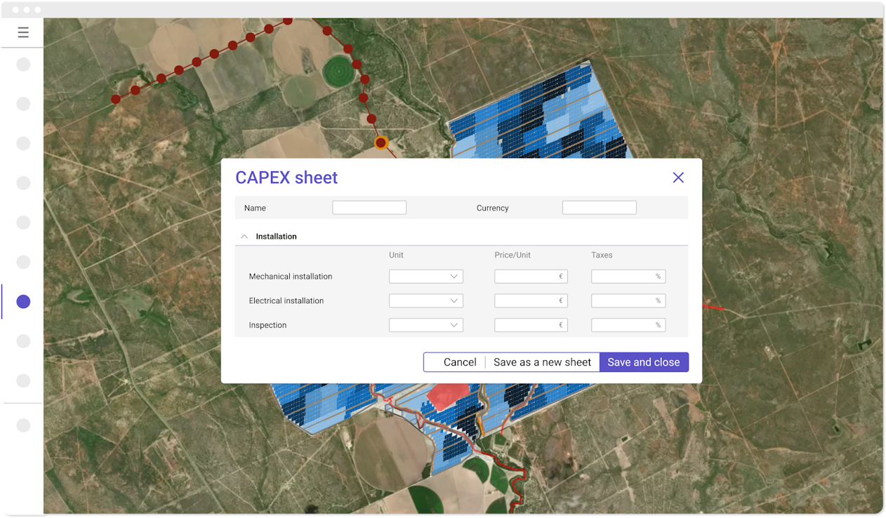 Software for renewable energy investment funds