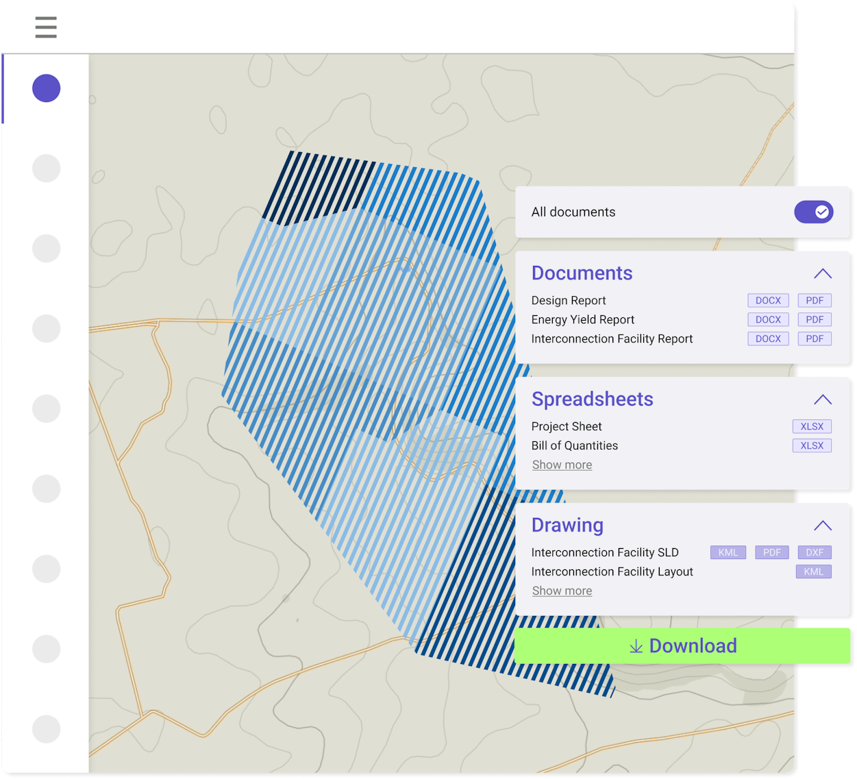 Earthwork estimates report