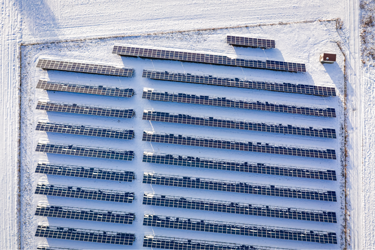 snowy-photovoltaic-farm