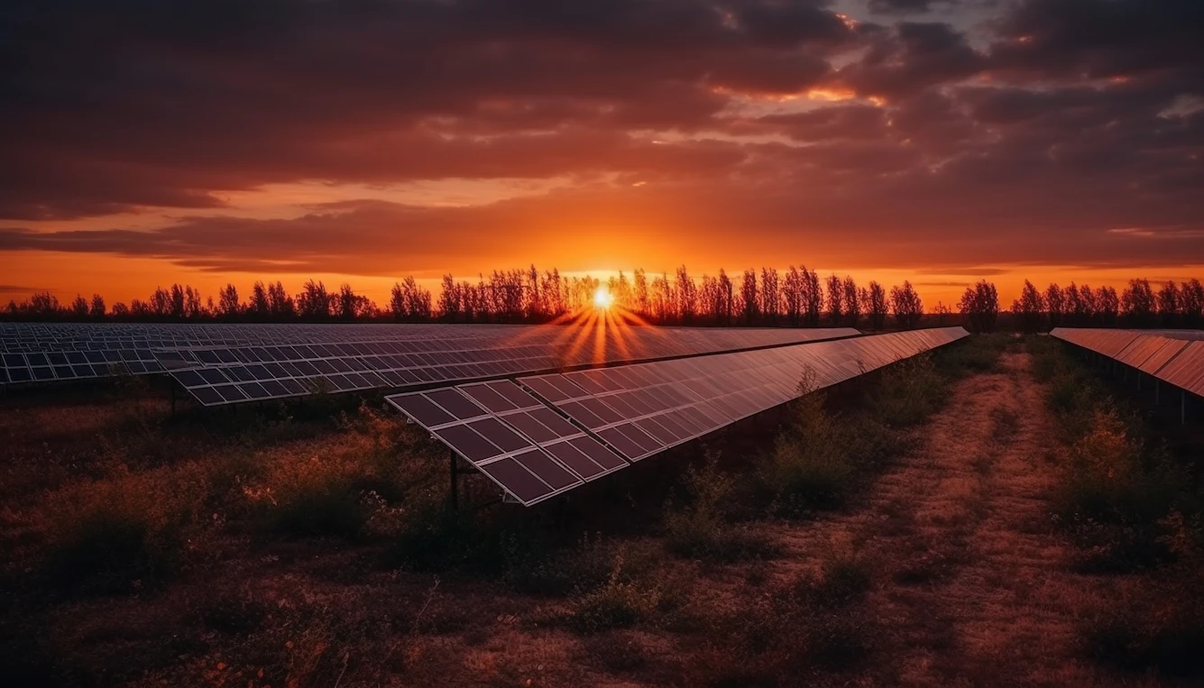 solar energy sunset