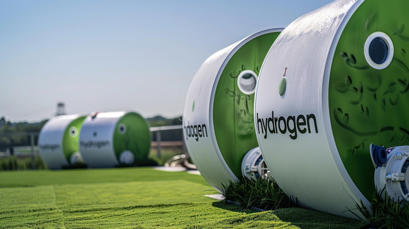 green hydrogen tank