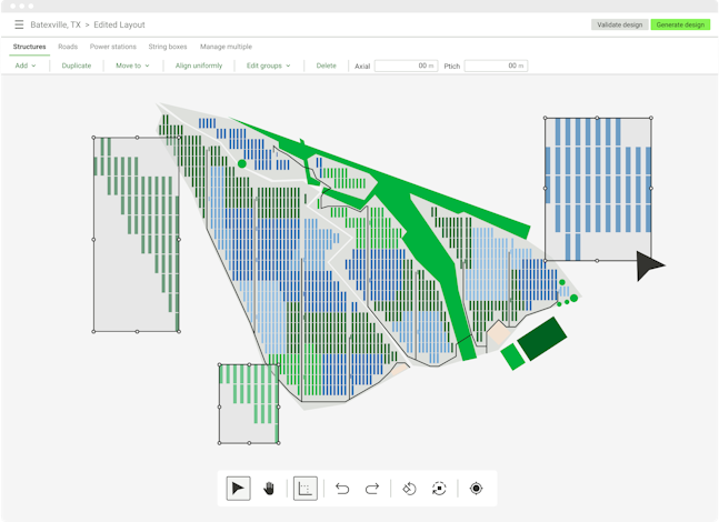 Large scale solar CAD software — RatedPower