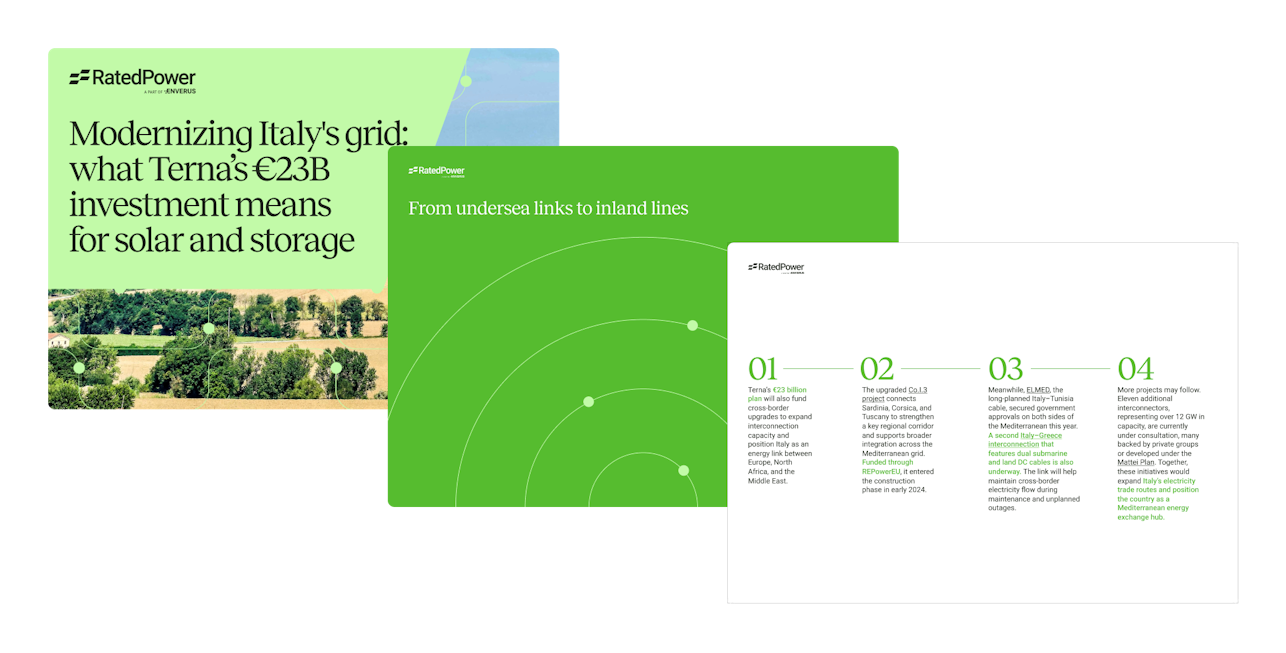 Modernizing Italy's grid: what Terna’s €23B investment means for solar and storage