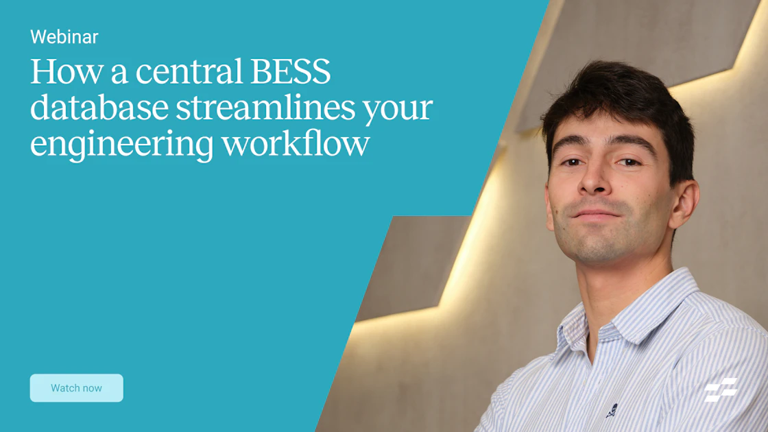 Webinar: How a central BESS database streamlines your engineering ...