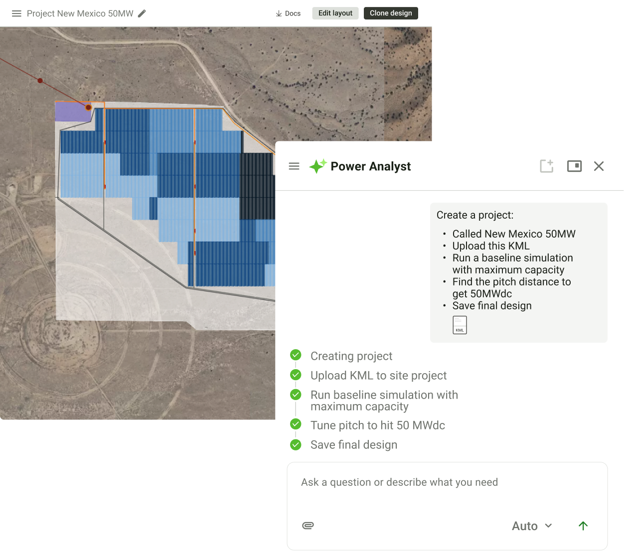 Power Analyst PV design optimization