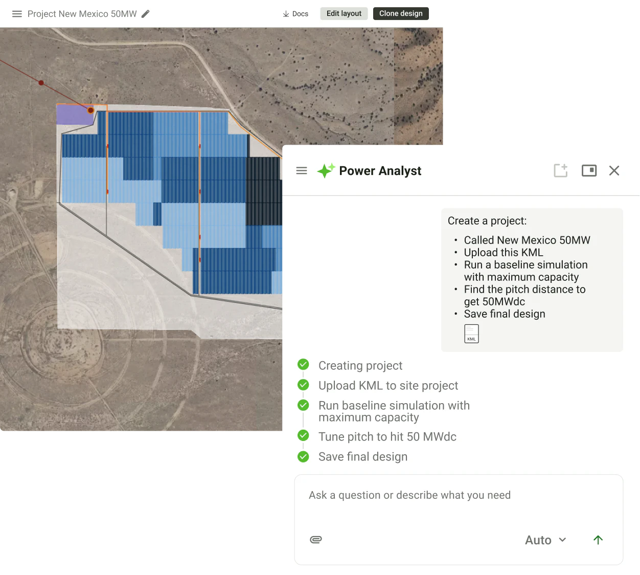 Power Analyst PV design optimization
