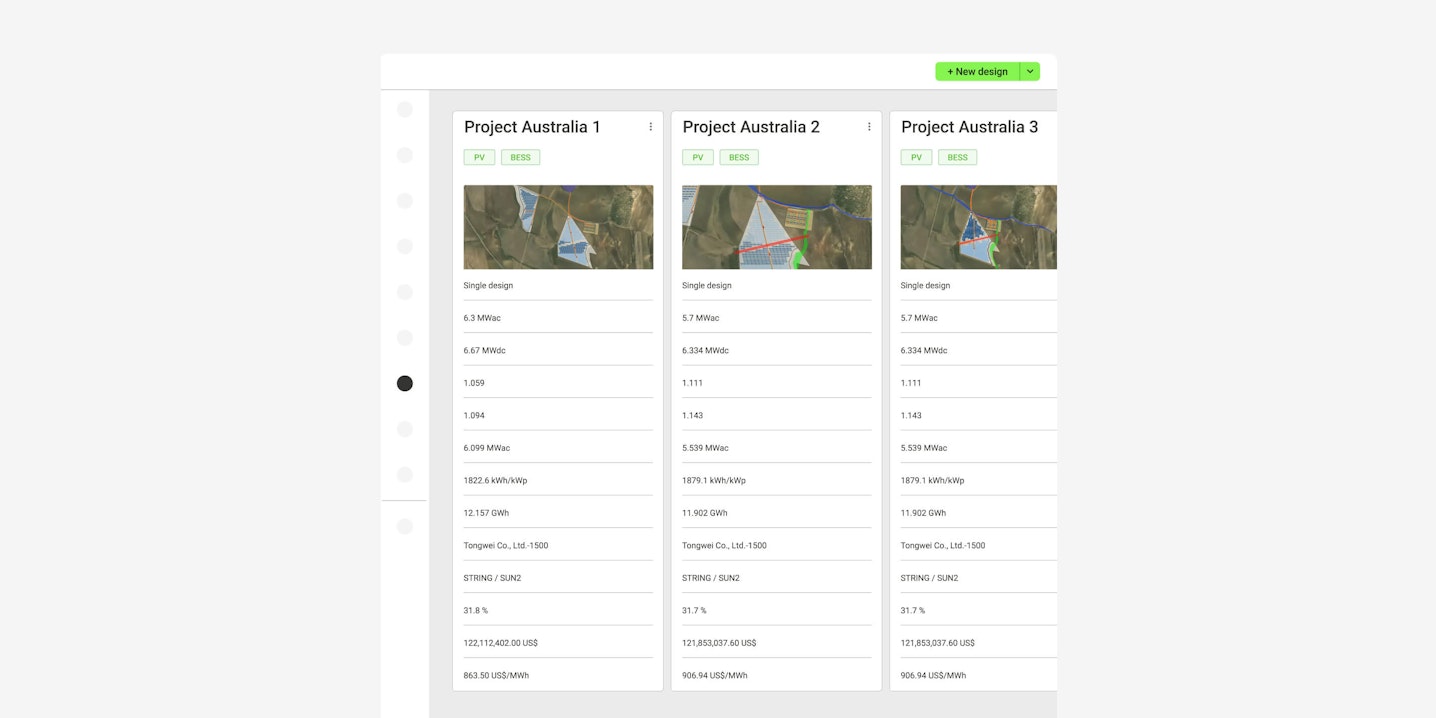 PV and BESS Design Software for Project Developers