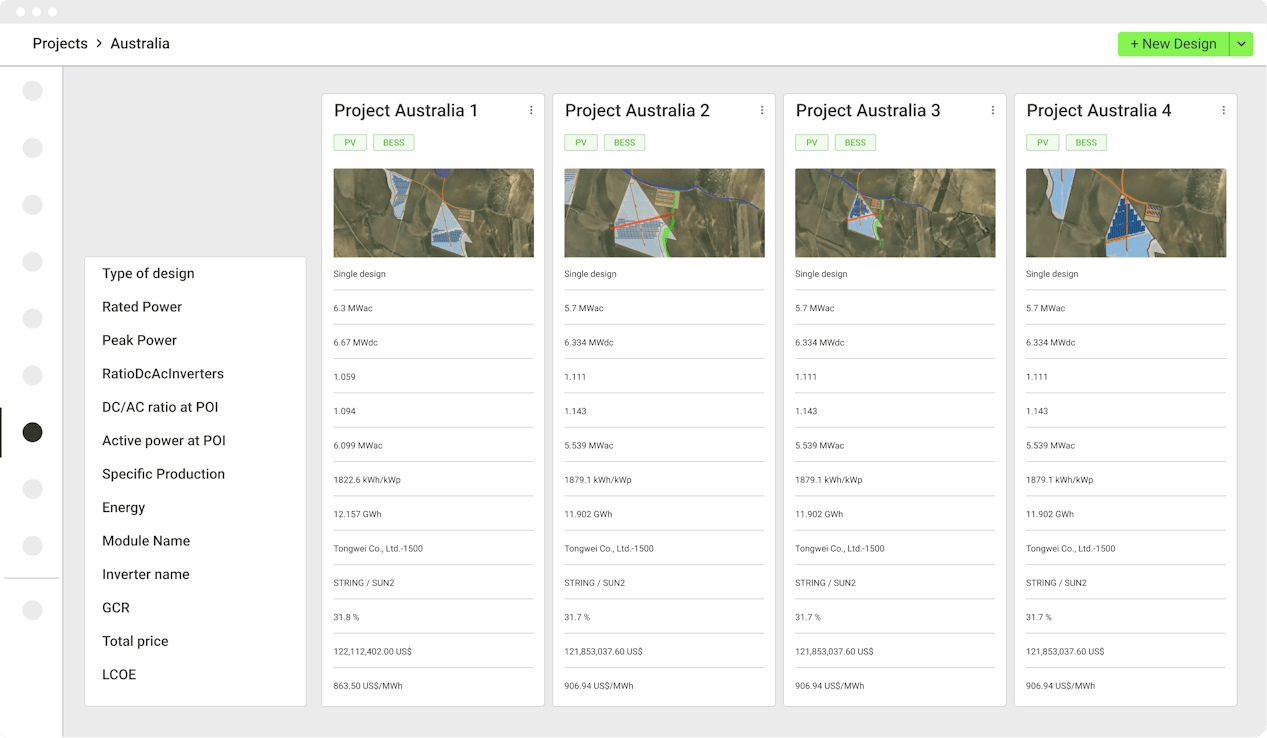 PV and BESS Design Software for Project Developers